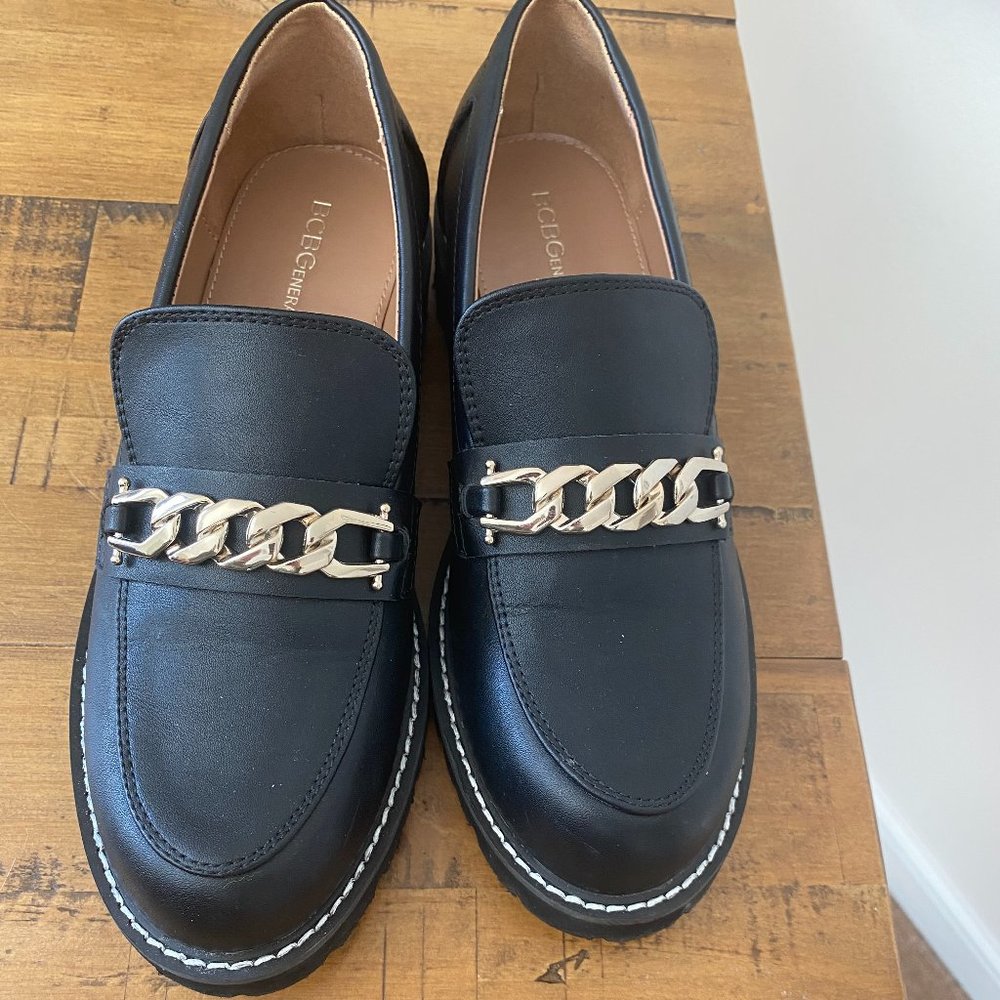 BCBG Black Tinaa Loafers